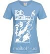 Жіноча футболка Bob Marley Блакитний фото