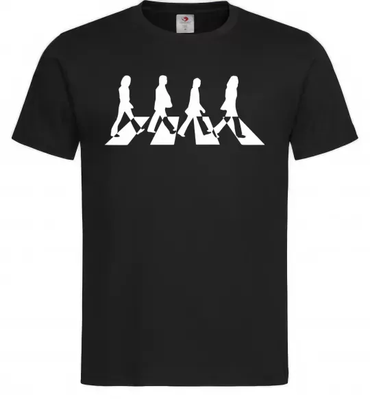 Мужская футболка The beatles Abbey Черный фото