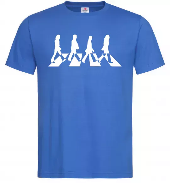 Мужская футболка The beatles Abbey Ярко-синий фото