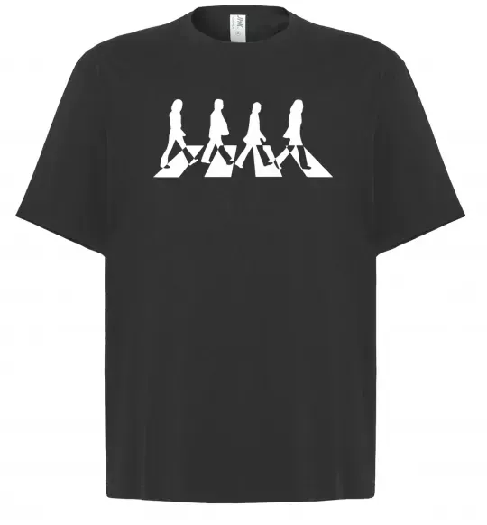 Футболка Оверсайз The beatles Abbey Черный фото