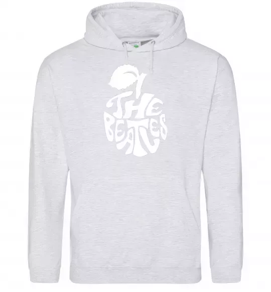 Жіноча толстовка (худі) The beatles apple Сірий меланж фото