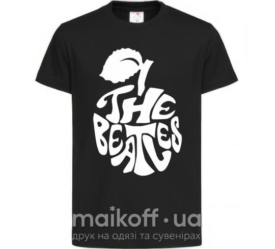 Дитяча футболка The beatles apple Чорний фото