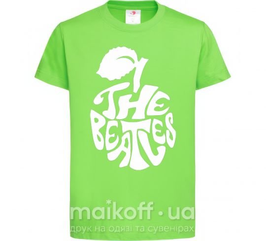 Детская футболка The beatles apple Лаймовый фото
