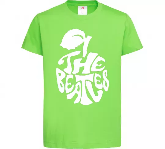 Детская футболка The beatles apple Лаймовый фото