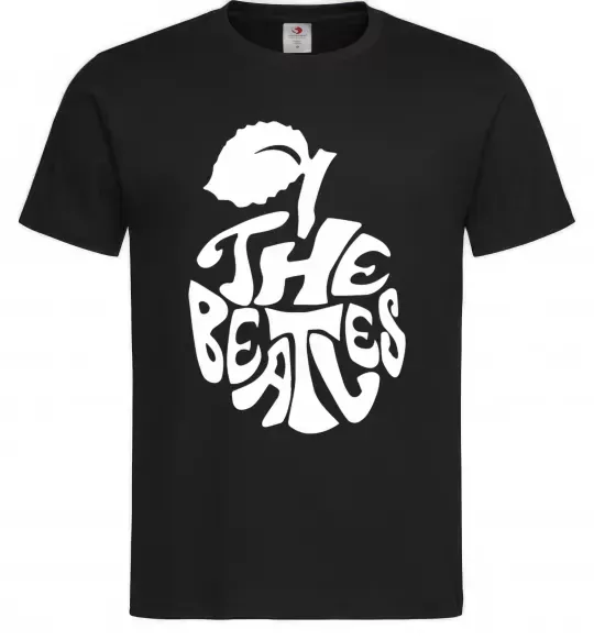 Чоловіча футболка The beatles apple Чорний фото