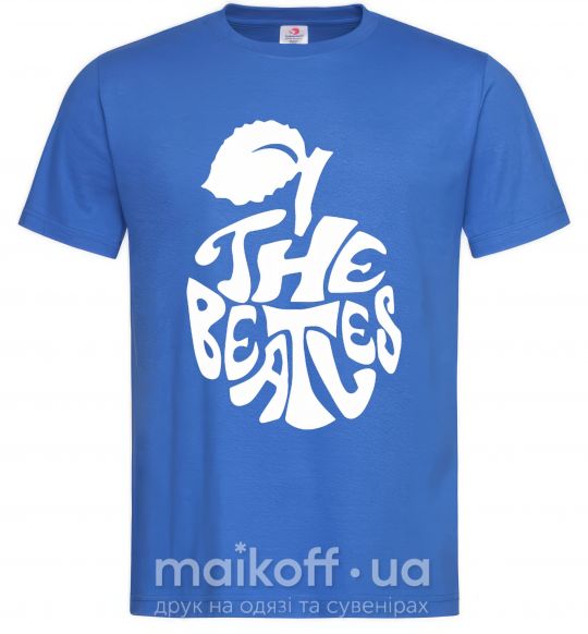 Чоловіча футболка The beatles apple Яскраво-синій фото