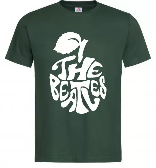 Чоловіча футболка The beatles apple Темно-зелений фото