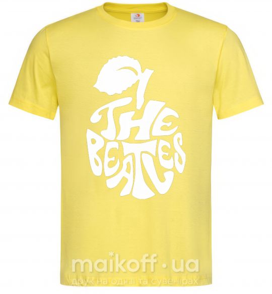 Чоловіча футболка The beatles apple Лимонний фото