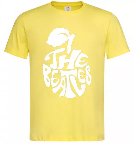 Чоловіча футболка The beatles apple Лимонний фото