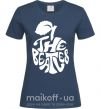 Женская футболка The beatles apple Темно-синий фото