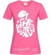 Жіноча футболка The beatles apple Яскраво-рожевий фото