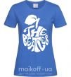 Жіноча футболка The beatles apple Яскраво-синій фото