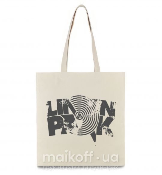 Эко-сумка Linkin park grey Бежевый фото