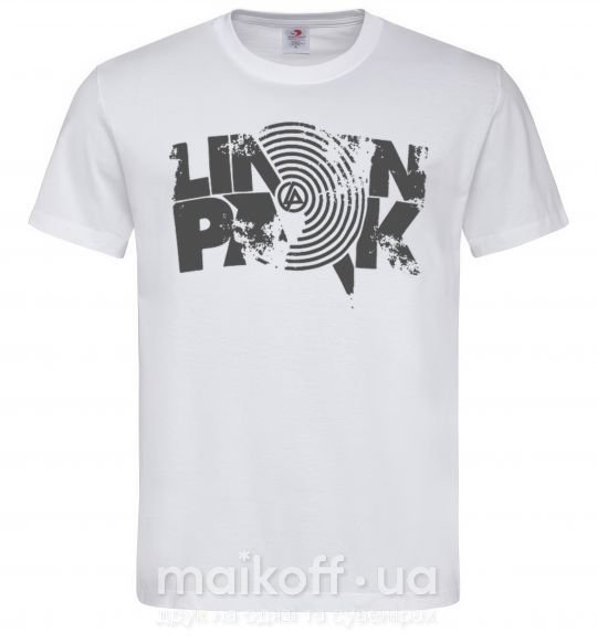 Мужская футболка Linkin park grey Белый фото