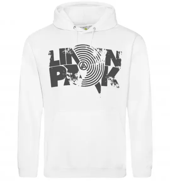 Чоловіча толстовка (худі) Linkin park grey Білий фото