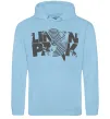 Мужская толстовка (худи) Linkin park grey Голубой фото