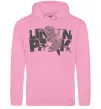 Жіноча толстовка (худі) Linkin park grey Рожевий фото