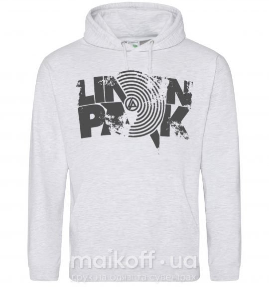 Женская толстовка (худи) Linkin park grey Серый меланж фото