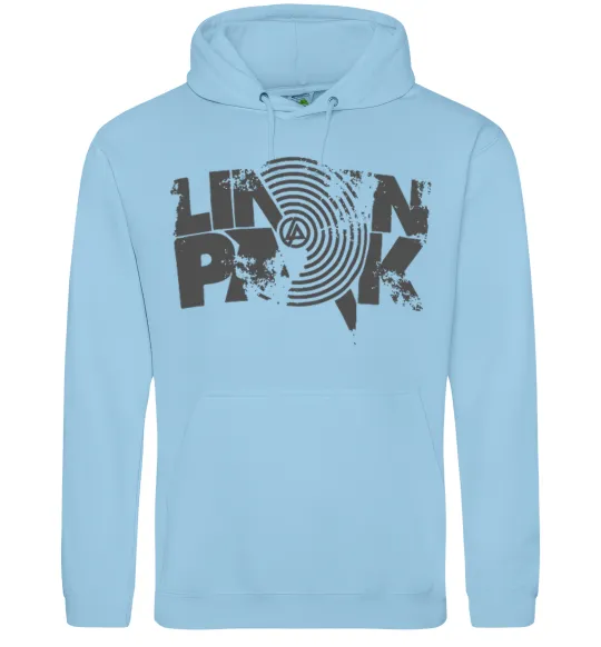 Жіноча толстовка (худі) Linkin park grey Блакитний фото