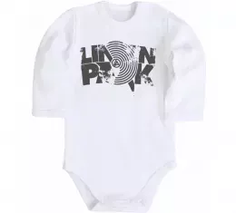 Дитячий бодік Linkin Park силуети Білий фото