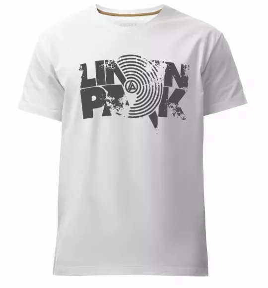 Мужская премиум футболка Linkin park grey Белый фото