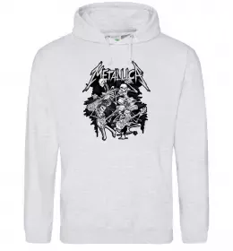 Женская толстовка (худи) Metallica guitar Черный фото