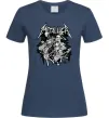 Жіноча футболка Metallika band of skeletons Темно-синій фото