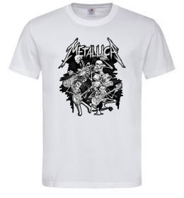 Чоловіча футболка Metallika band of skeletons Чоловіча футболка Metallika band of skeletons