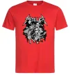 Чоловіча футболка Metallika band of skeletons Червоний Чоловіча футболка Metallika band of skeletons Червоний фото