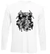 Лонгслив Metallika band of skeletons Белый фото