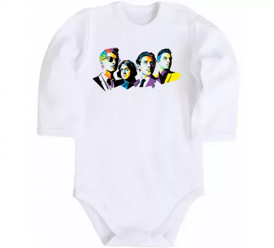 Дитячий бодік Arctic monkeys color Білий фото