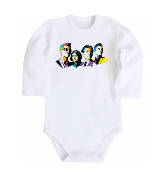 Детский боди Arctic monkeys color Белый фото