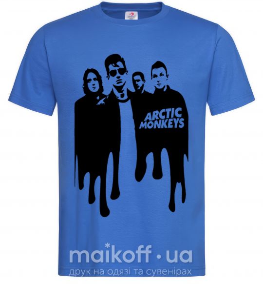 Мужская футболка Arctic monkeys figures Ярко-синий фото