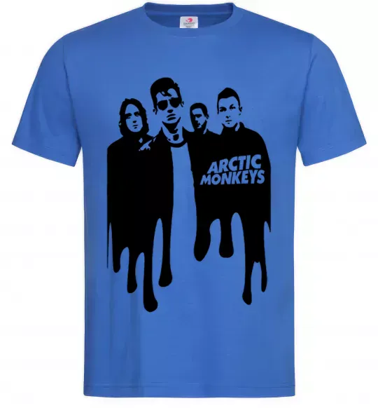 Мужская футболка Arctic monkeys figures Ярко-синий фото