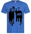 Мужская футболка Arctic monkeys figures Ярко-синий фото