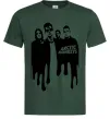 Мужская футболка Arctic monkeys figures Темно-зеленый фото