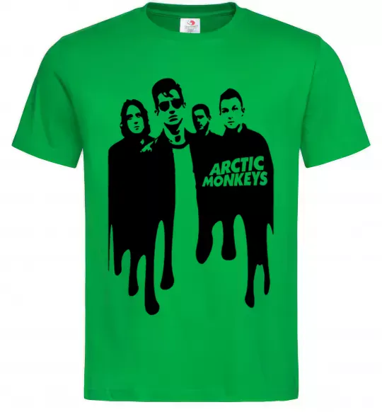 Мужская футболка Arctic monkeys figures Зеленый фото