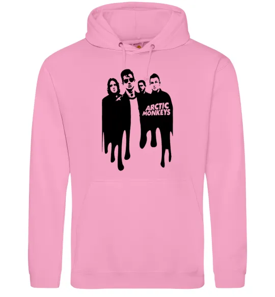 Женская толстовка (худи) Arctic monkeys figures Розовый фото