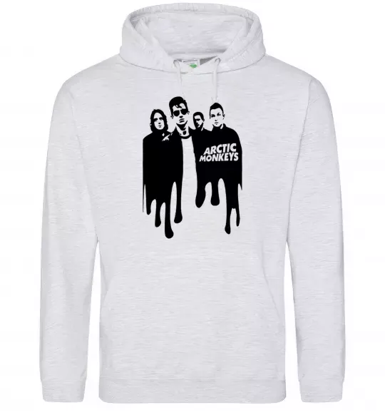 Жіноча толстовка (худі) Arctic monkeys figures Сірий меланж фото