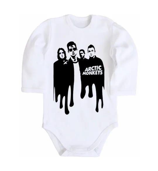Детский боди Arctic monkeys figures Белый фото