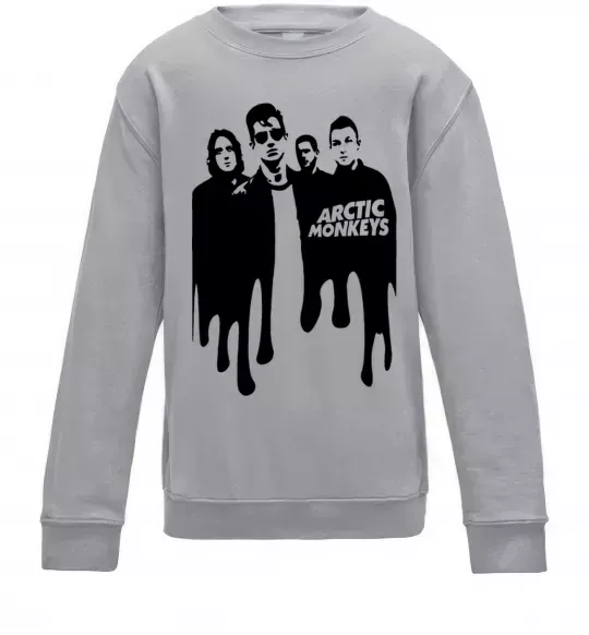 Дитячий світшот Arctic monkeys figures Сірий меланж фото