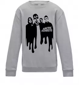 Дитячий світшот Arctic monkeys figures Сірий меланж фото