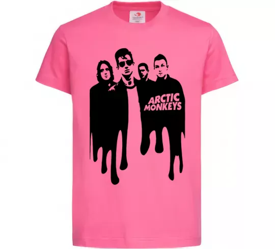 Дитяча футболка Arctic monkeys figures Яскраво-рожевий фото