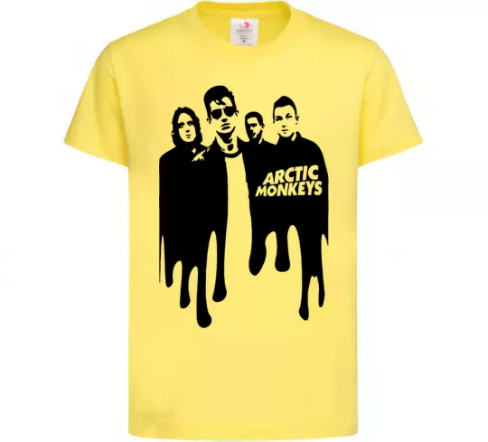 Дитяча футболка Arctic monkeys figures Лимонний фото