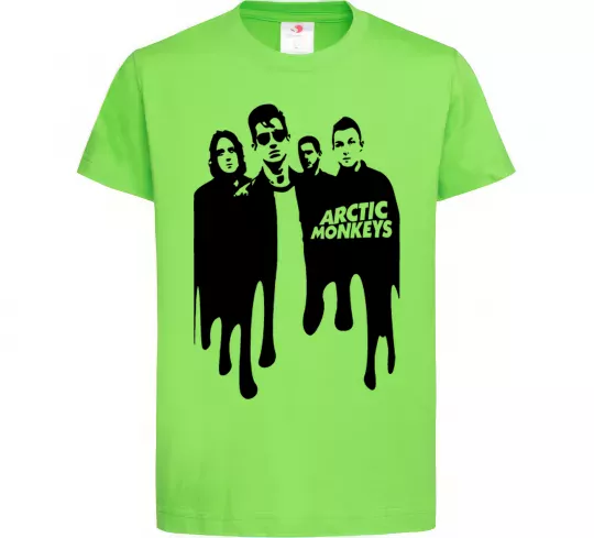 Дитяча футболка Arctic monkeys figures Лаймовий фото