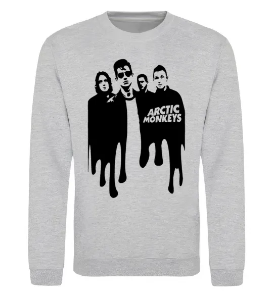 Світшот Arctic monkeys figures Сірий меланж фото