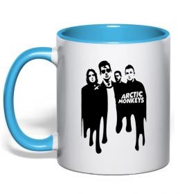 Чашка с цветной ручкой Arctic monkeys figures