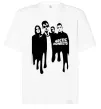 Футболка Оверсайз Arctic monkeys figures Білий фото