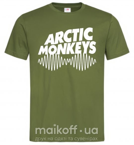 Чоловіча футболка Arctic monkeys do i wanna know Оливковий фото