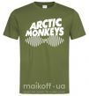 Мужская футболка Arctic monkeys do i wanna know Оливковый фото